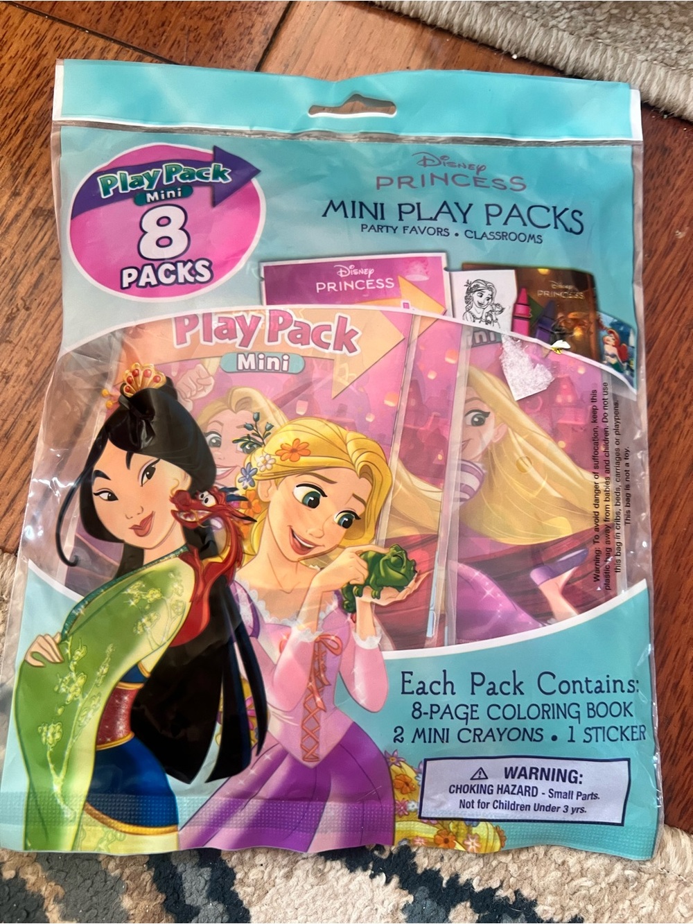 Disney Princess Play Packs- Set of 8 NEW